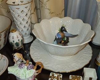 Assorted Lenox, China, Figurines, & Servingware