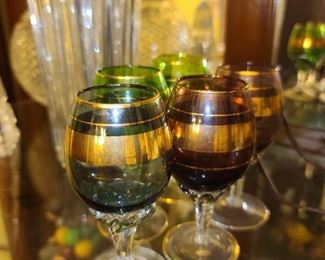 Mini Colored Cordial Glasses