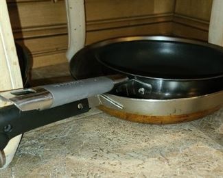 Assorted Kitchen Contents (Pots & Pans, Glassware, China, Crystal, Utensils, Etc.)