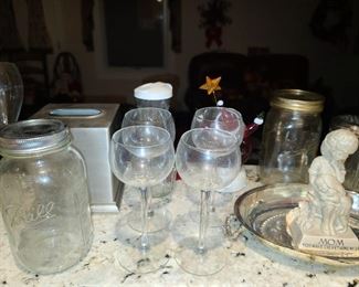 Assorted Kitchen Contents (Pots & Pans, Glassware, China, Crystal, Utensils, Etc.)