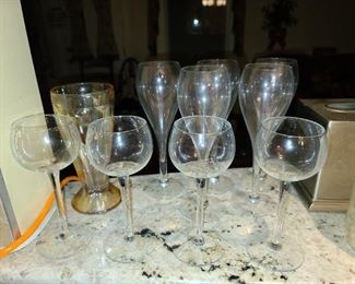 Assorted Kitchen Contents (Pots & Pans, Glassware, China, Crystal, Utensils, Etc.)