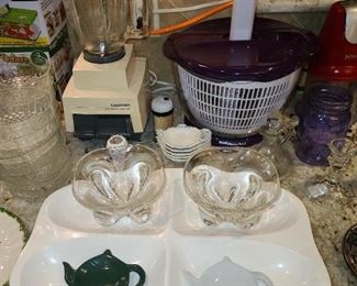 Assorted Kitchen Contents (Pots & Pans, Glassware, China, Crystal, Utensils, Etc.)