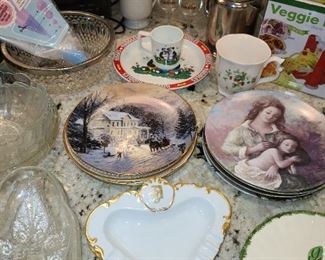 Assorted Kitchen Contents (Pots & Pans, Glassware, China, Crystal, Utensils, Etc.)