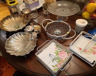 Assorted Kitchen Contents (Pots & Pans, Glassware, China, Crystal, Utensils, Etc.)