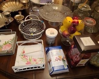 Assorted Kitchen Contents (Pots & Pans, Glassware, China, Crystal, Utensils, Etc.)