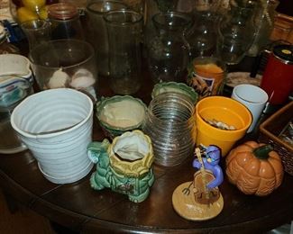 Assorted Kitchen Contents (Pots & Pans, Glassware, China, Crystal, Utensils, Etc.)