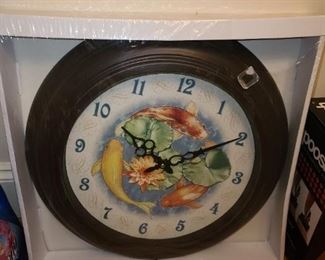 Koi Fish Clock