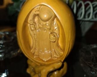 Carved Asian Egg Display