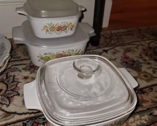Vintage Covered Bakeware Dishes