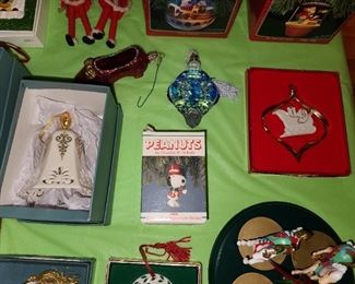 Assorted Designer Christmas Ornaments (Lenox, Dept.56, Waterford, Etc.)