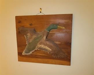 Wooden Duck Wall Plaque/Sign