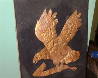 Brass Eagle Wall Plaque Sign