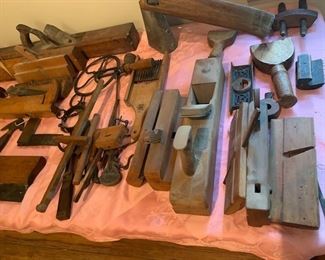 nice collection of antique tools