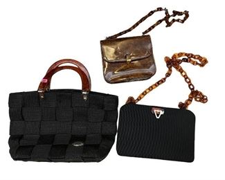 assorted handbags