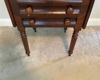 Antique Sheraton 2 Drawer Stand