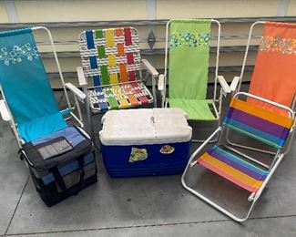 Beach Chairs Cooler