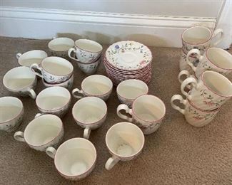 Summer Chintz by Johnson Brothers Saucers, Teacups, Mugs