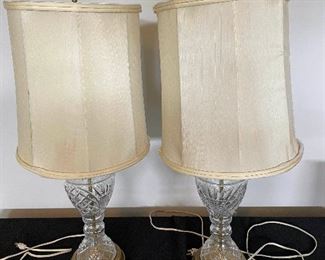 Vintage CrystalLike Lamps