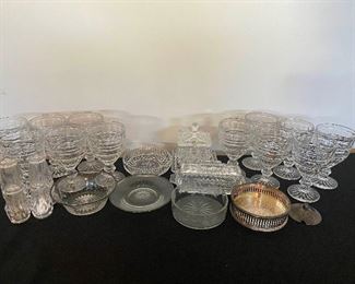 Vintage Cut Clear Glass
