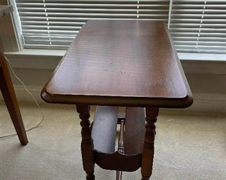 Wooden Tiered Side Table