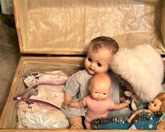 Vintage dolls .  .  .  waiting to be loved