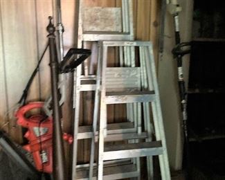 Ladders and yard equipment