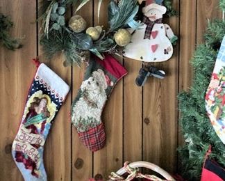 Wreaths; stockings