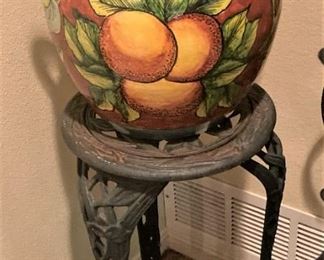 Decorative urn; plant stand