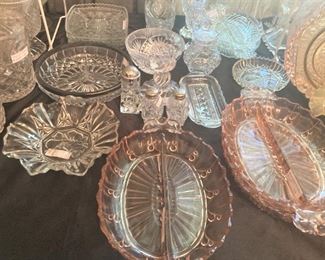 Variety of serving plates and dishes
