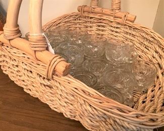 Basket full of punch cups
