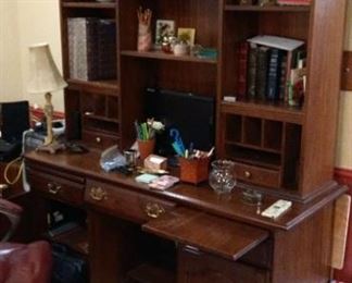 Office Desk with books shelves