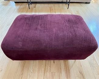 IKEA PURPLE FABRIC OTTOMAN