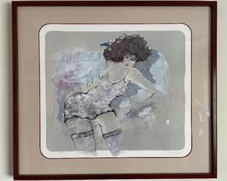FRAMED LITHOGRAPH BY MICHAAL, 166/175