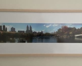 FRAMED PANORAMA PRINT "CENTRAL PARK BOW BRIDGE"