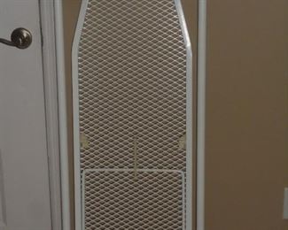 Over the door metal ironing board