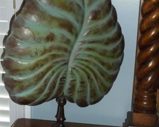 Decorative metal leaf