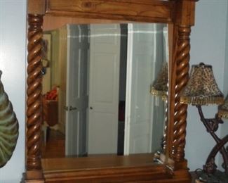 Heirloom Traditions solid wood bedroom suite: all dove tail construction  7 drawer & 2 door dresser w/mirror