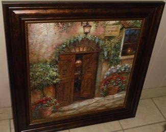 Wood framed picture of 'doors'