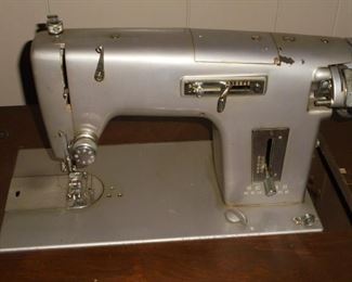 Sears Kenmore sewing machine in wood case