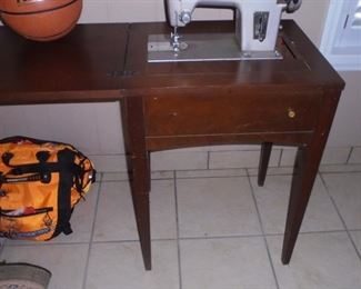 Sears Kenmore sewing machine in wood case