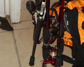 6 rods & reels