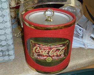 Red Coca Cola ice bucket