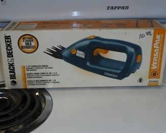 Black & Decker cordless shears in box