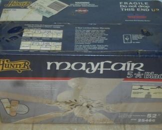 NIB Hunter Mayfair 5 blade ceiling fan