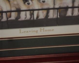 Framed/matted 'Leaving Home' Jack Russells Limited Edition 3/10  Hockensmith  2000