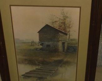 Mat/frame 'Creek House' 1974 Ben Hampton  4/22/76