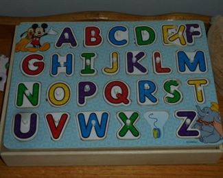 Child's alphabet board like new