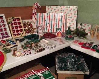 an entire room of vintage Christmas