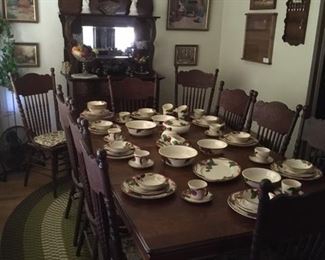 antique dining room set