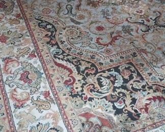9 Ft X Ft 12 Hand Knotted Persian Isfahan Room Sized Rug